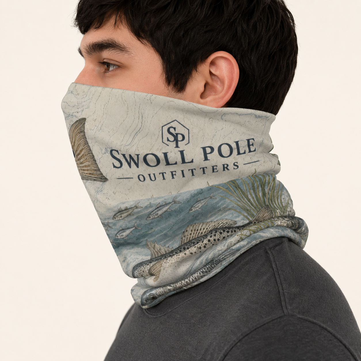 Inshore Species Neck Gaiter | Swoll Pole Outfitters Fishing Sun Shield