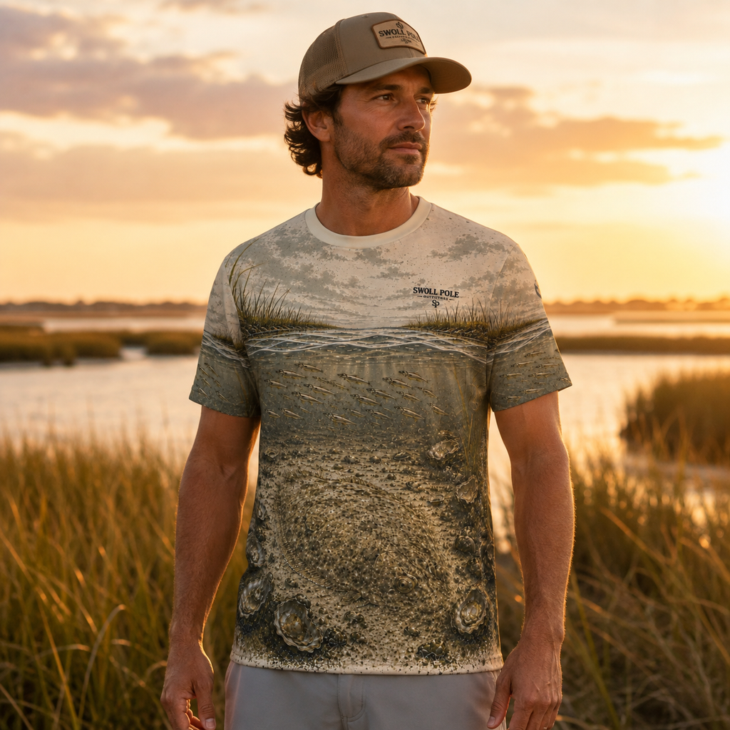 Master of Camouflage Flounder UPF Fishing T-Shirt