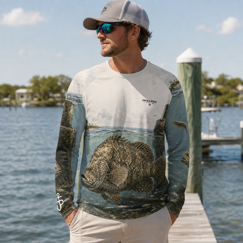 Tripletail Shadow Stalker Performance Fishing Shirt | Swoll Pole Outfitters