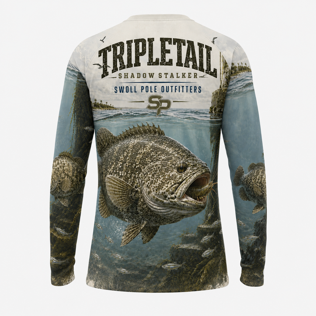 Tripletail Shadow Stalker Performance Fishing Shirt | Swoll Pole Outfitters