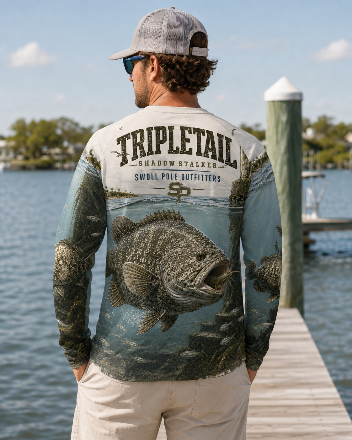 Tripletail Shadow Stalker Performance Fishing Shirt | Swoll Pole Outfitters