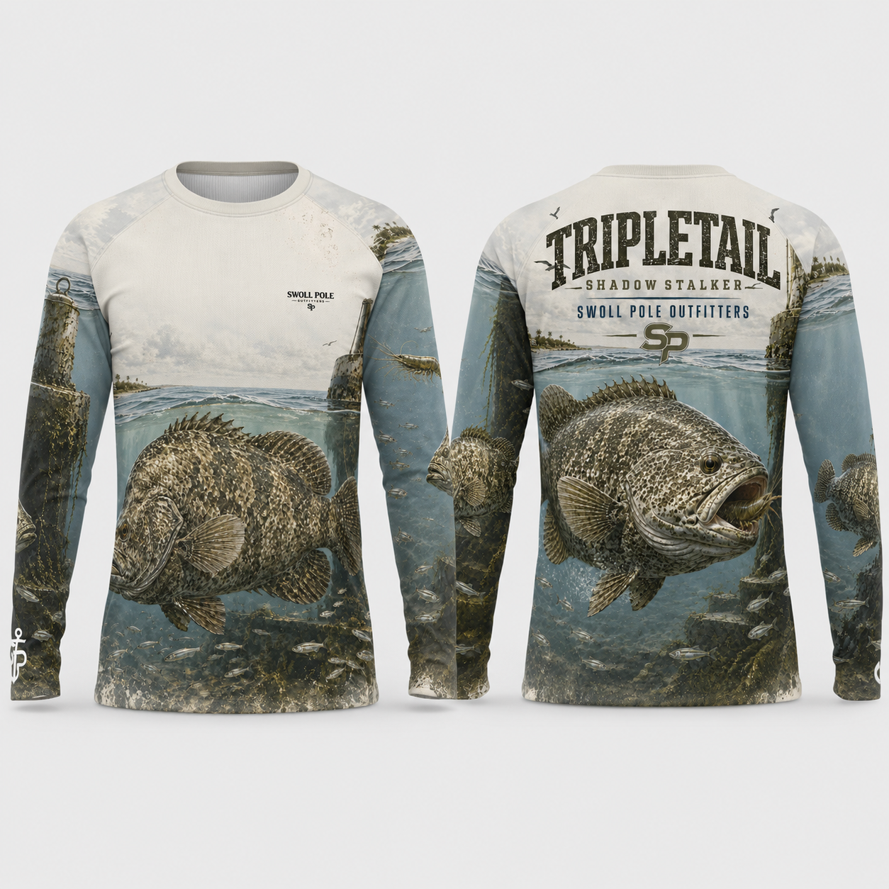 Tripletail Shadow Stalker Performance Fishing Shirt | Swoll Pole Outfitters