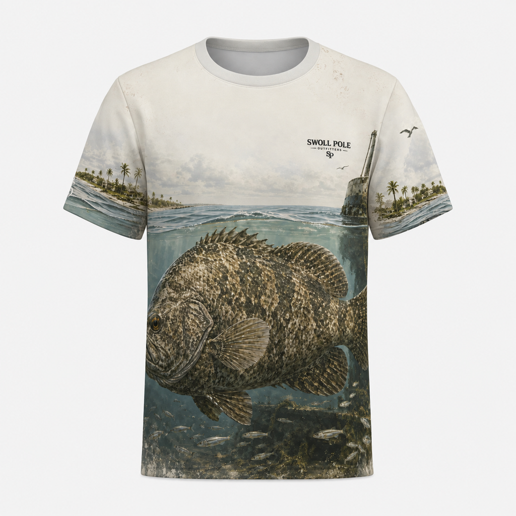Tripletail Shadow Stalker Short Sleeve Performance Fishing Shirt | Swoll Pole Outfitters