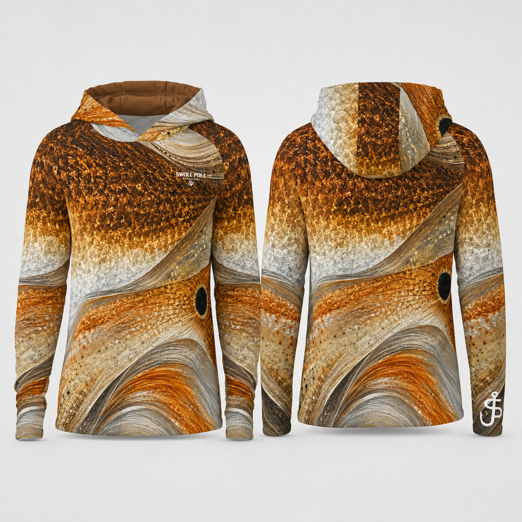 Seeing Red Redfish Performance Hoodie | Swoll Pole Outfitters