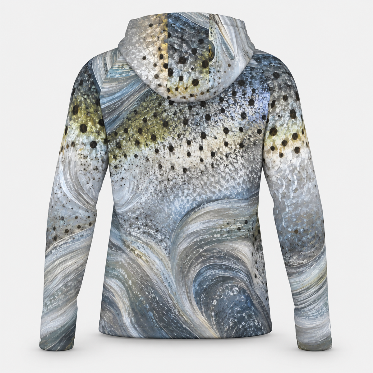 Chasing Silver Speckled Trout Performance Fishing Hoodie