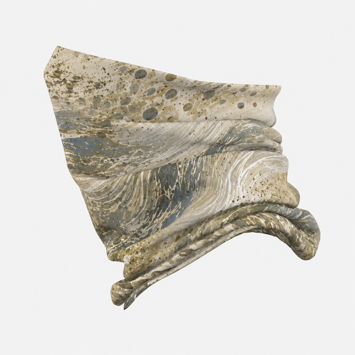 Ghost of the Flats – Abstract Flounder Performance Neck Gaiter
