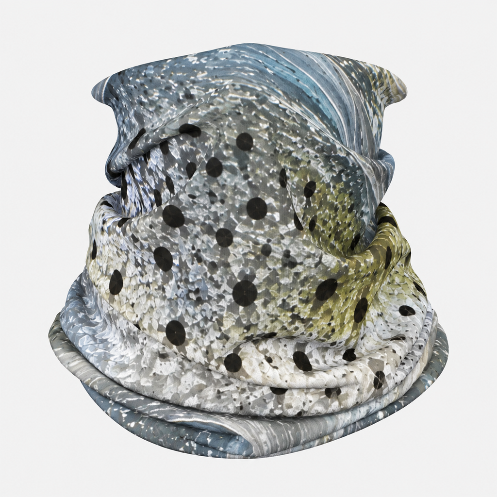 Chasing Silver – Abstract Speckled Trout Performance Neck Gaiter