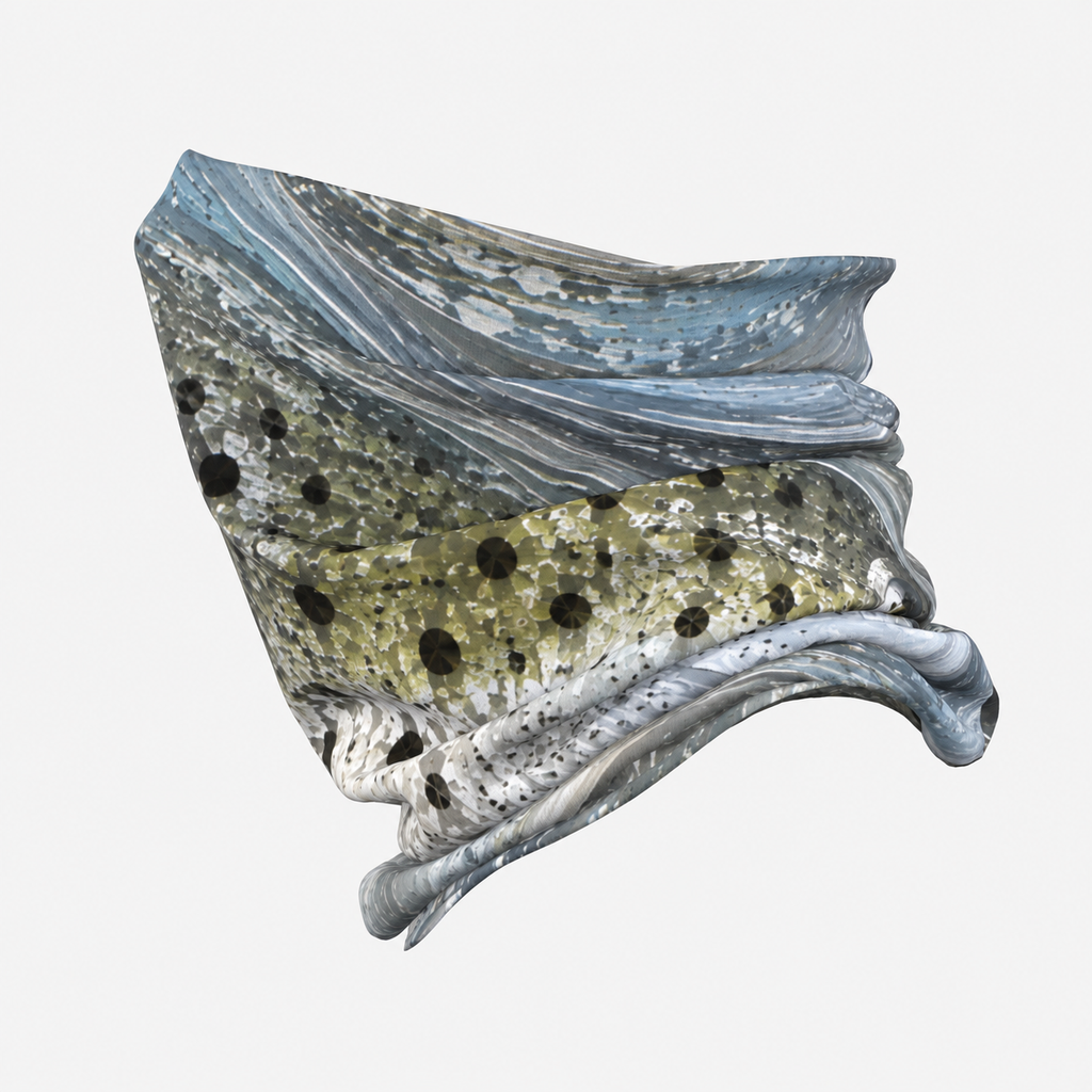 Chasing Silver – Abstract Speckled Trout Performance Neck Gaiter