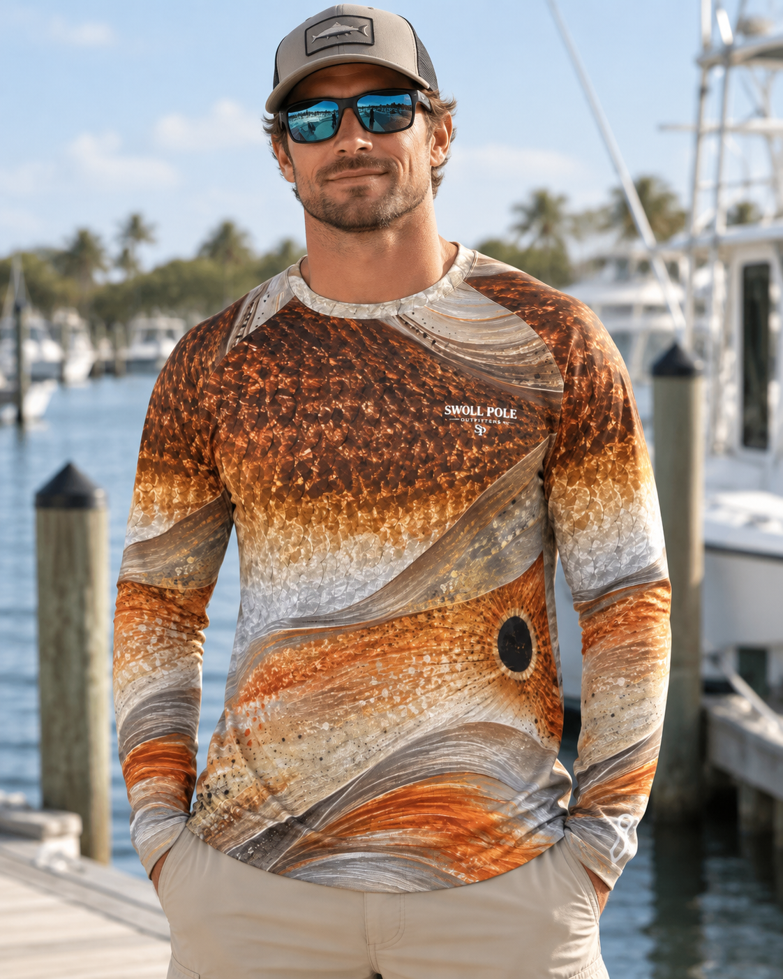 Seeing Red – Redfish Performance Long Sleeve Fishing Shirt