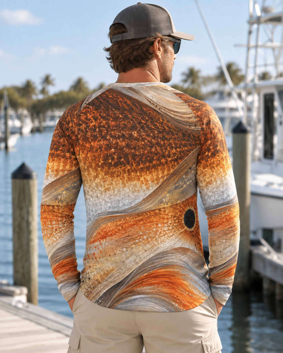 Seeing Red – Redfish Performance Long Sleeve Fishing Shirt