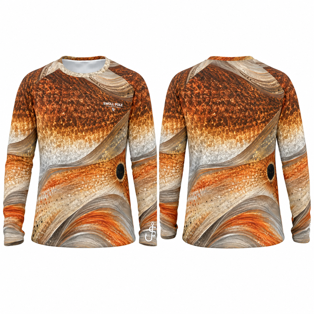 Seeing Red – Redfish Performance Long Sleeve Fishing Shirt