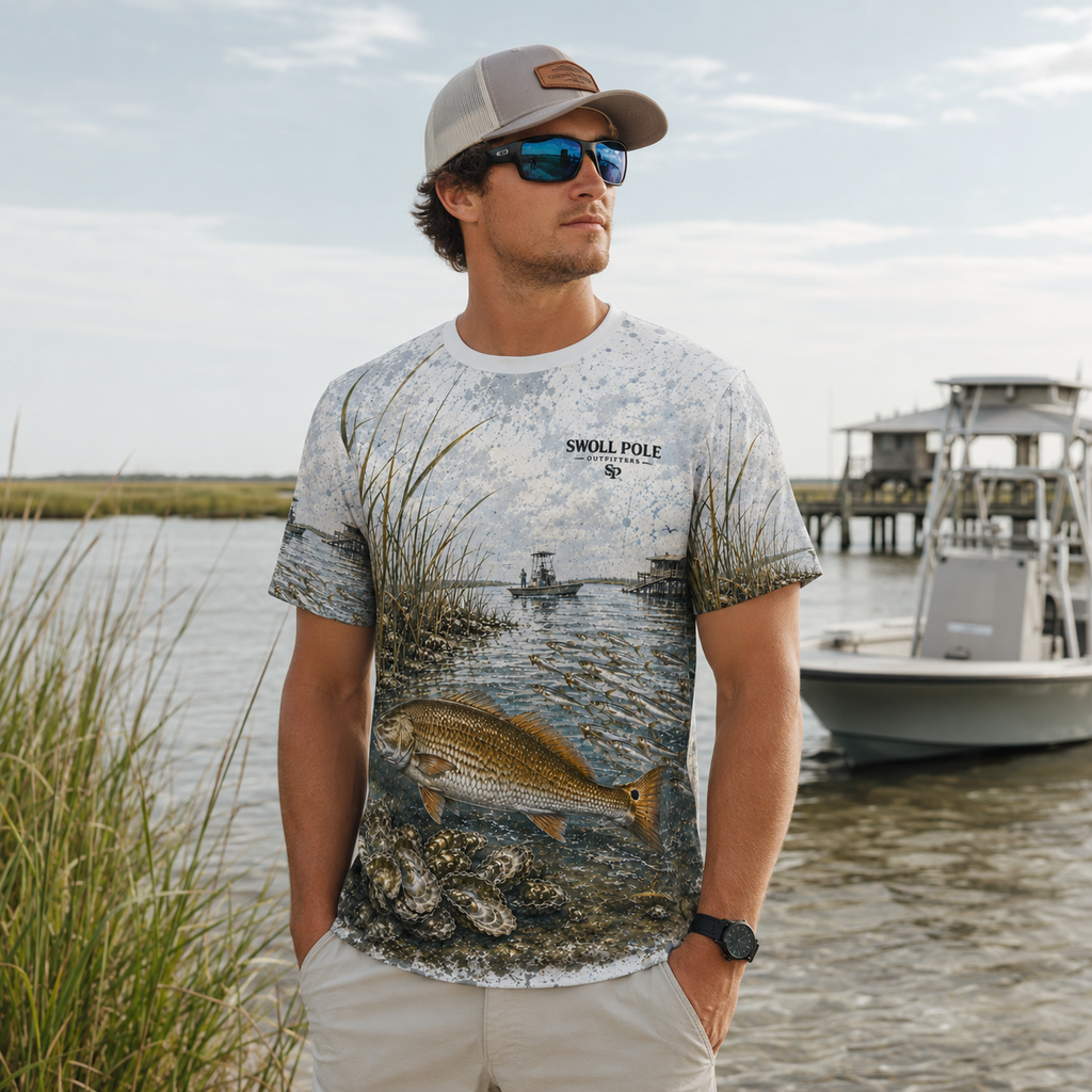 Built to Hunt Redfish UPF Fishing T-Shirt