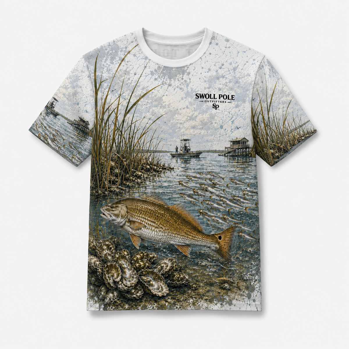 Built to Hunt Redfish UPF Fishing T-Shirt