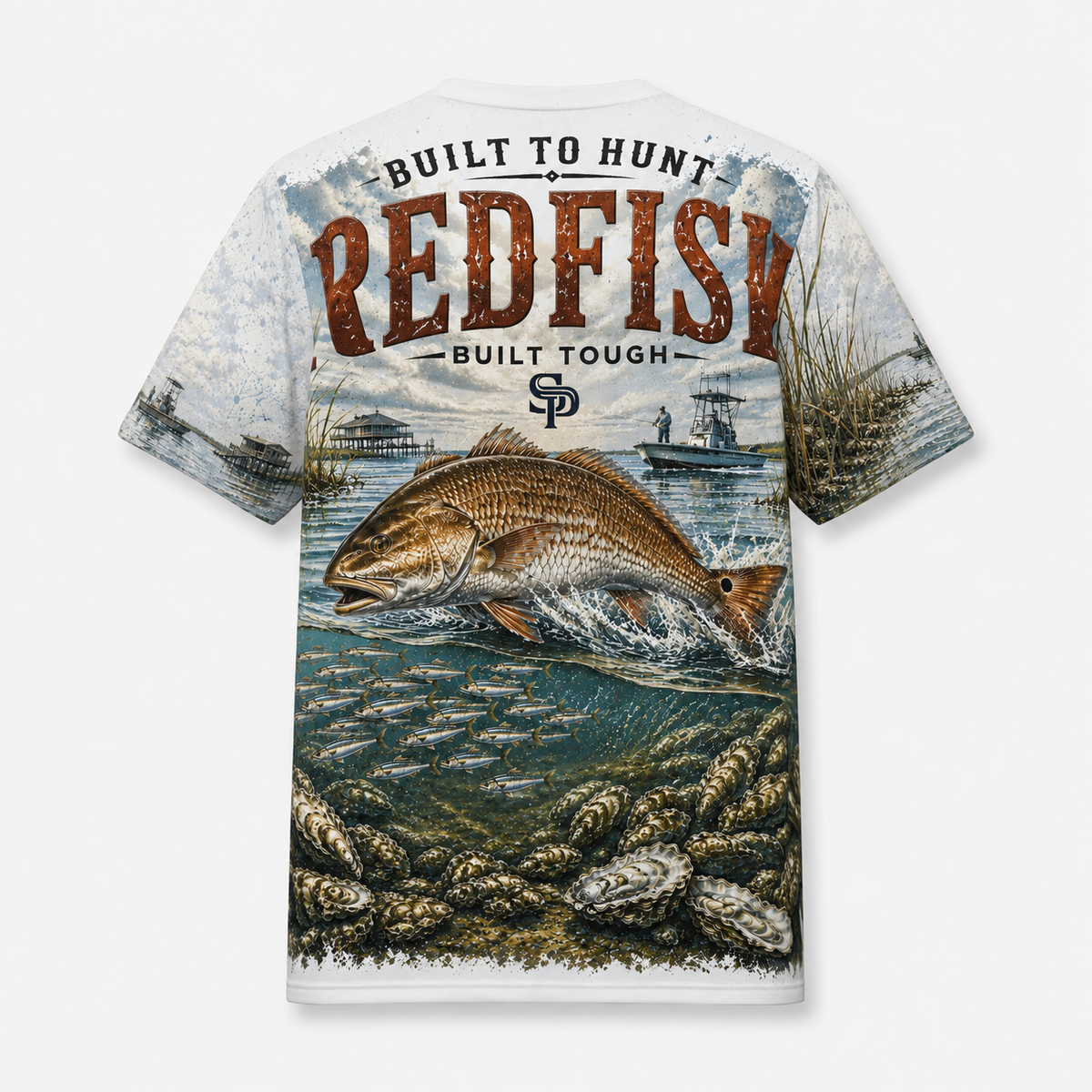 Built to Hunt Redfish UPF Fishing T-Shirt