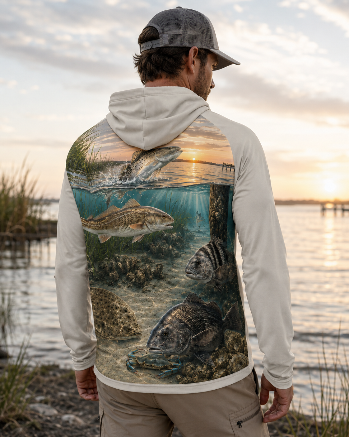Inshore Fishing Series Performance Hoodie | Swoll Pole Outfitters