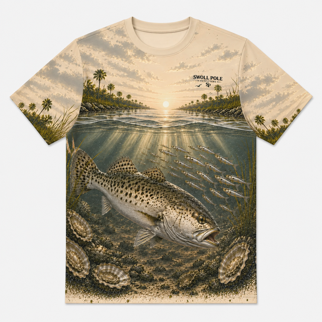 First Light Predator Speckled Trout UPF Fishing T-Shirt