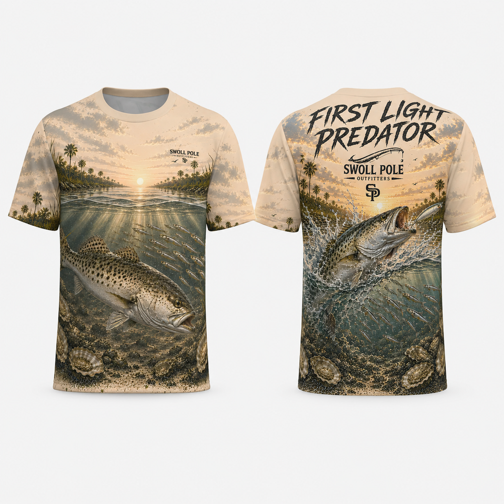 First Light Predator Speckled Trout UPF Fishing T-Shirt