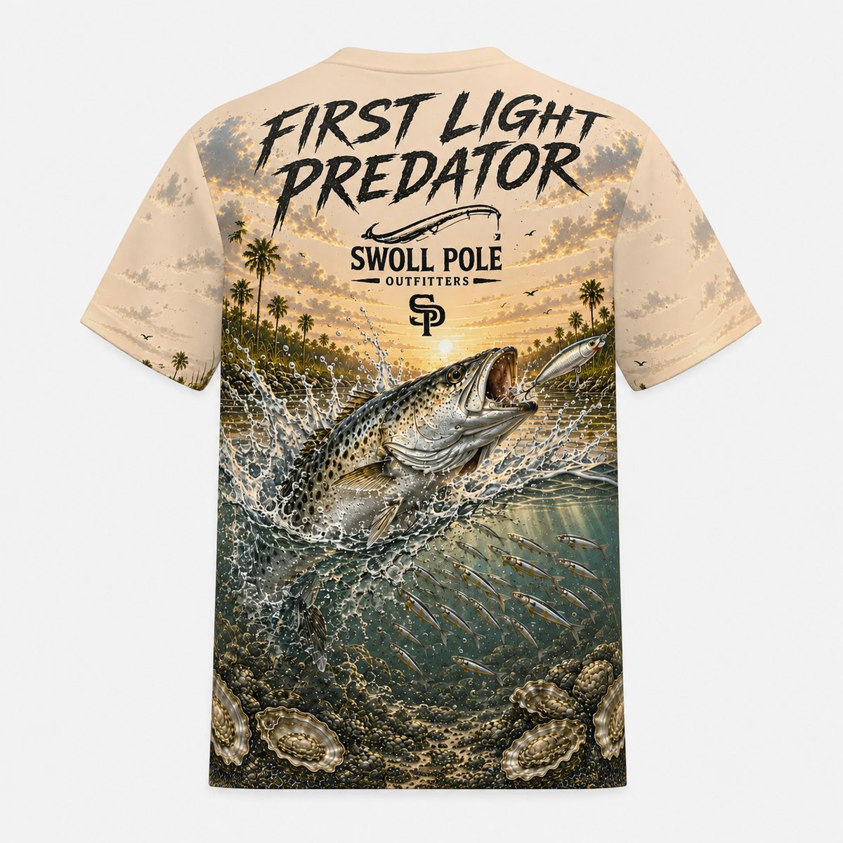 First Light Predator Speckled Trout UPF Fishing T-Shirt