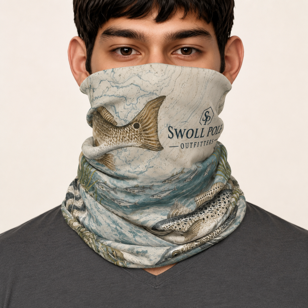 Inshore Species Neck Gaiter | Swoll Pole Outfitters Fishing Sun Shield