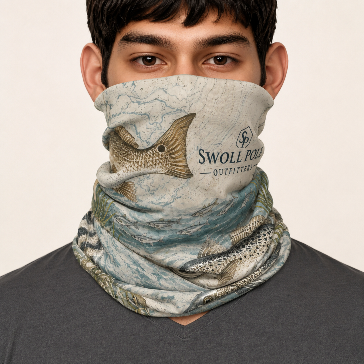Inshore Species Neck Gaiter | Swoll Pole Outfitters Fishing Sun Shield