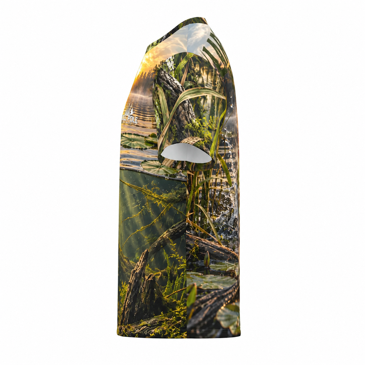 Topwater Terror – Largemouth Bass Performance Short Sleeve Fishing Shirt