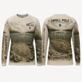 Master of Camouflage Flounder UPF Long Sleeve Fishing Shirt | Swoll Pole Outfitters