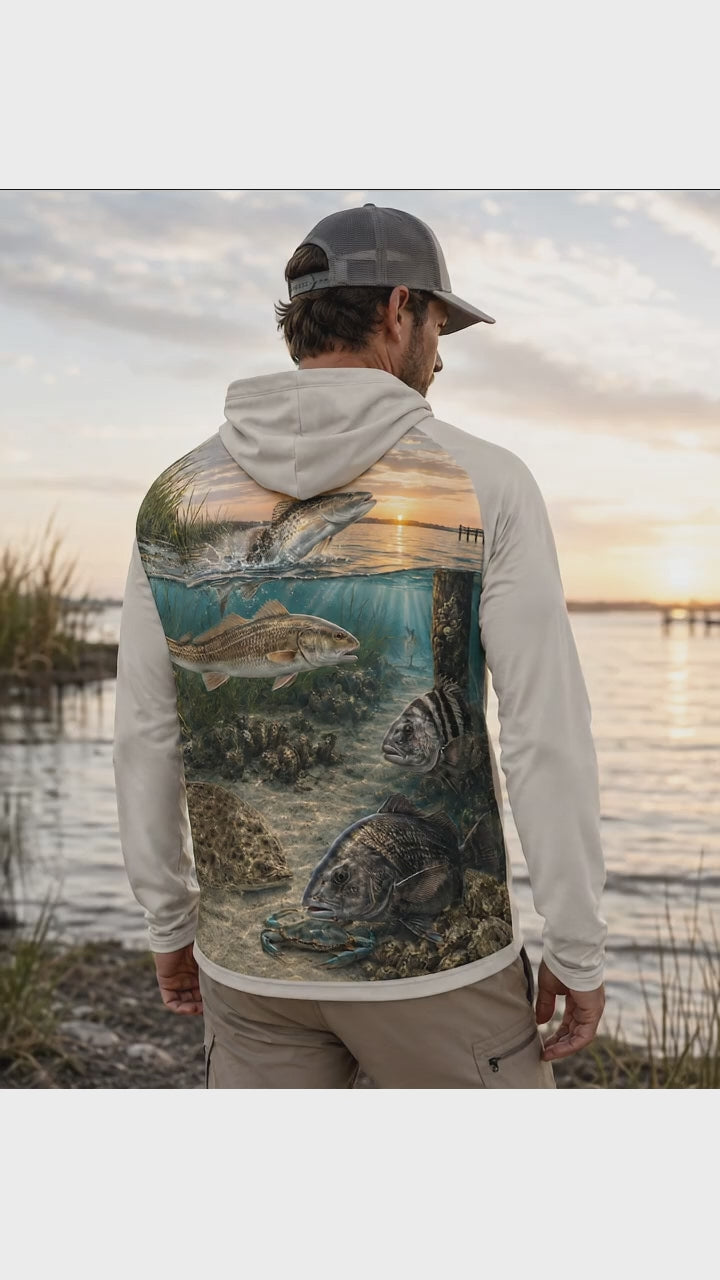 Inshore Fishing Series Performance Hoodie | Swoll Pole Outfitters